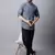 Grey plain cotton men-kurtas