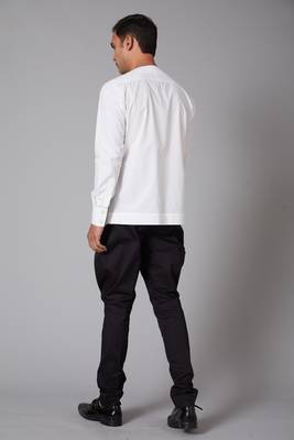 White Cheetah Embroidered Shirt 3