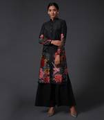 Black Printed Kurta Set