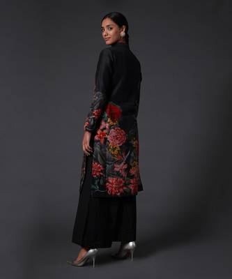 Black Printed Kurta Set 2