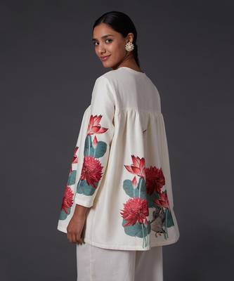 Ivory Digital Printed Tunic  2