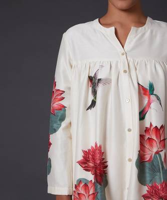 Ivory Digital Printed Tunic  3