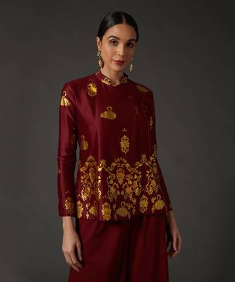 Wine Block Printed Tunic 3