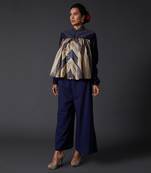 Indigo Blue Block Printed Tunic Set