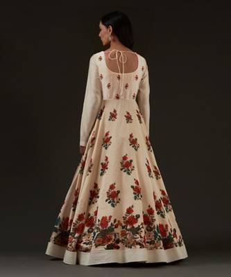 Ivory Printed Anarkali Set 2