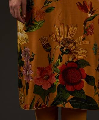 Mustard Printed Straight Kurta Set 4