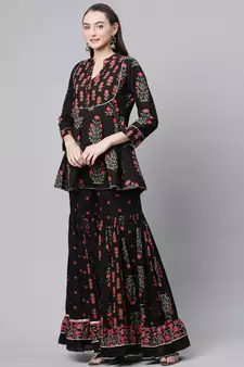 Black gotta patti pure cotton salwar