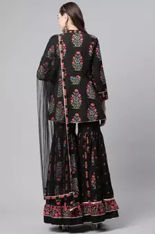 Black gotta patti pure cotton salwar