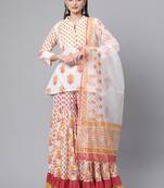White gotta patti pure cotton salwar