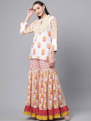 White gotta patti pure cotton salwar 3