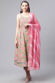 Green gotta patti pure cotton salwar