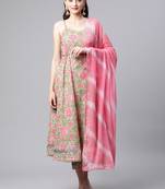 Green gotta patti pure cotton salwar