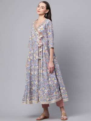Light-blue gotta patti pure cotton salwar 3
