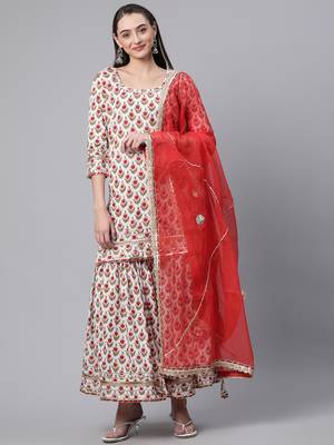 White zardosi pure cotton salwar 1