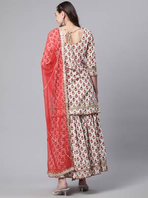 White zardosi pure cotton salwar 4