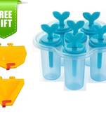 6Pcs Ice Cream Moulds Set With 2Pcs Gujiya, Samosa Mould Set And Free Gift
