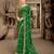 Green Plain Brasso Fancy Pallu Saree With Blouse