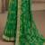 Green Plain Brasso Fancy Pallu Saree With Blouse