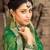 Green Plain Brasso Fancy Pallu Saree With Blouse