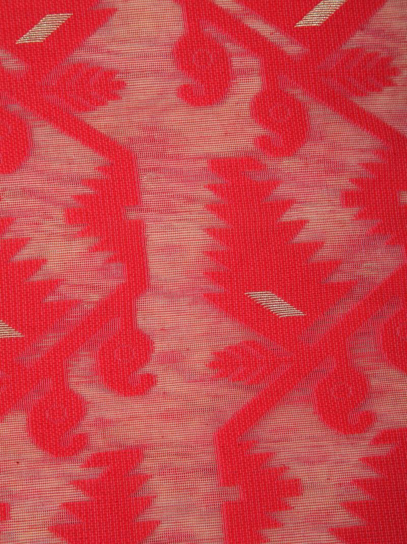 Pinkloom Women'S Beige Hand_Woven Cotton Jamdani Saree Without Blouse