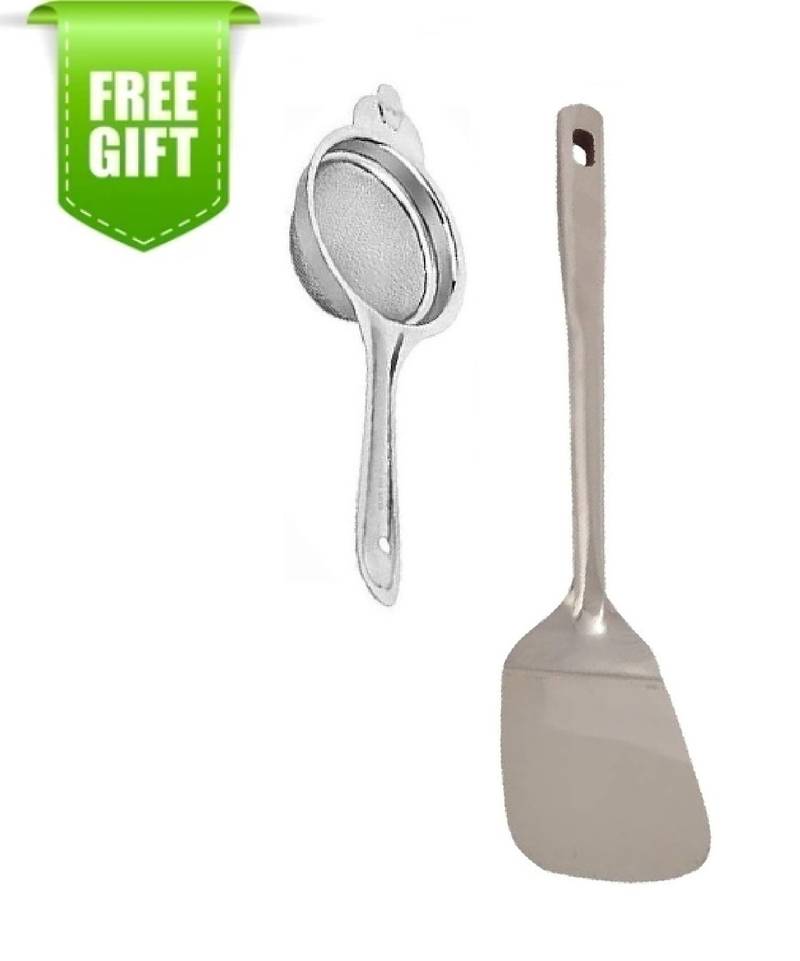 Stainless Steel Tea Strainer With Stainless Steel Paratha Palta And Free Gift