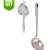 Stainless Steel Tea Strainer With Stainless Steel Serving Spoons Chamcha And Free Gift