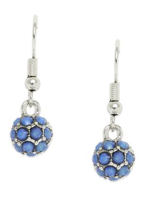 Blue crystal earrings 1