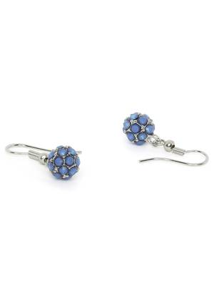 Blue crystal earrings 3