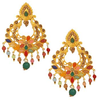 Multicolor crystal earrings 1