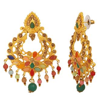 Multicolor crystal earrings 3