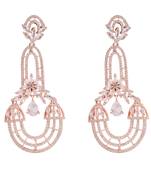 Styylo Fashion Rosegold Plated White American Diamond