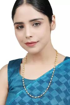 Styylo Fashion Women Gold Plated Handcrafted Beaded Chain