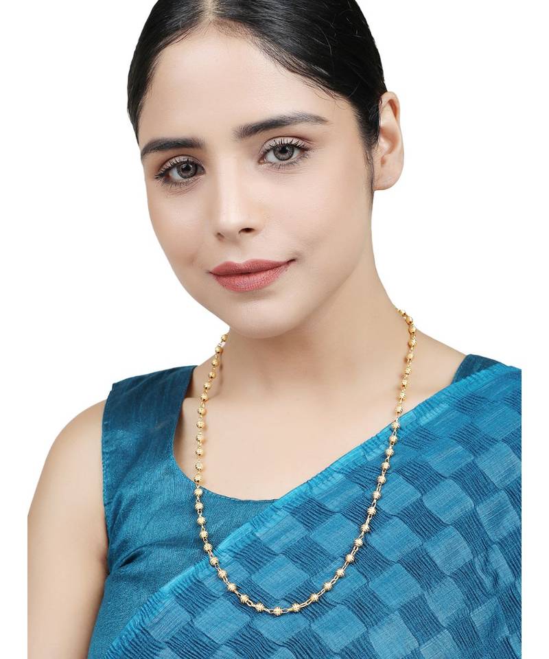Styylo Fashion Women Gold Plated Handcrafted Beaded Chain