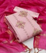 Baby-pink gotta patti chanderi salwar