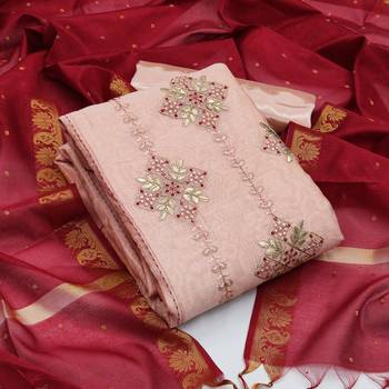 Peach gotta patti chanderi salwar 1