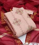 Peach gotta patti chanderi salwar