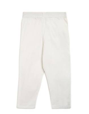 Blue Self Kurta With White Pyjama 3