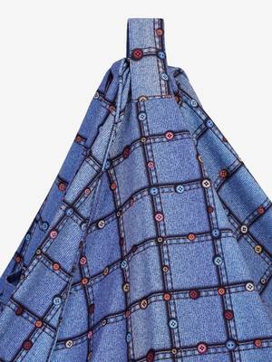 Blue Digital Print Canvas XXL Bean Bag Cover-without beans 2