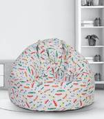 Multi Color Digital Print Canvas XXL Bean Bag Cover-without beans