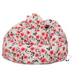 Floral Print Canvas XXL Bean Bag Cover-without beans