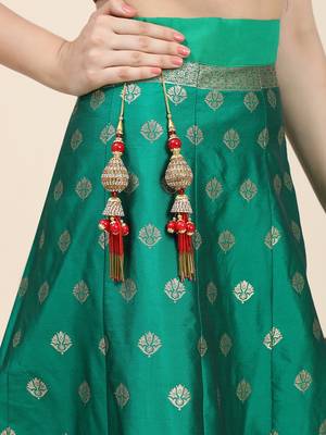 Women's Handmade Ethnic Hanging Latkan Bell Tassel For Blouse Saree,Lehenga and Suits 4