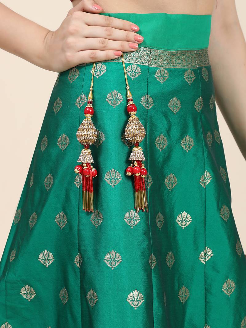 Women's Handmade Ethnic Hanging Latkan Bell Tassel For Blouse Saree,Lehenga and Suits