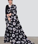 Georgette Digital Print Saree With Blouse 