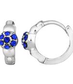 Blue crystal earrings