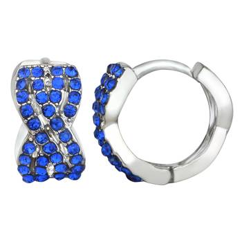 Blue crystal earrings 1