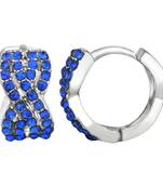 Blue crystal earrings