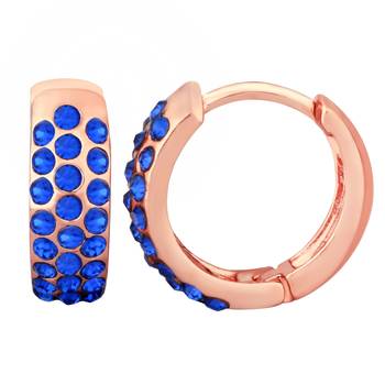 Blue crystal earrings 1