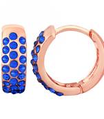 Blue crystal earrings