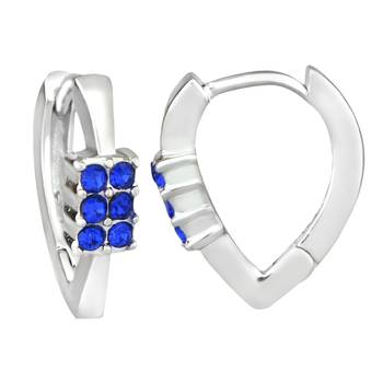 Blue crystal earrings 1