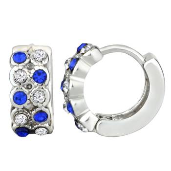 Blue crystal earrings 1